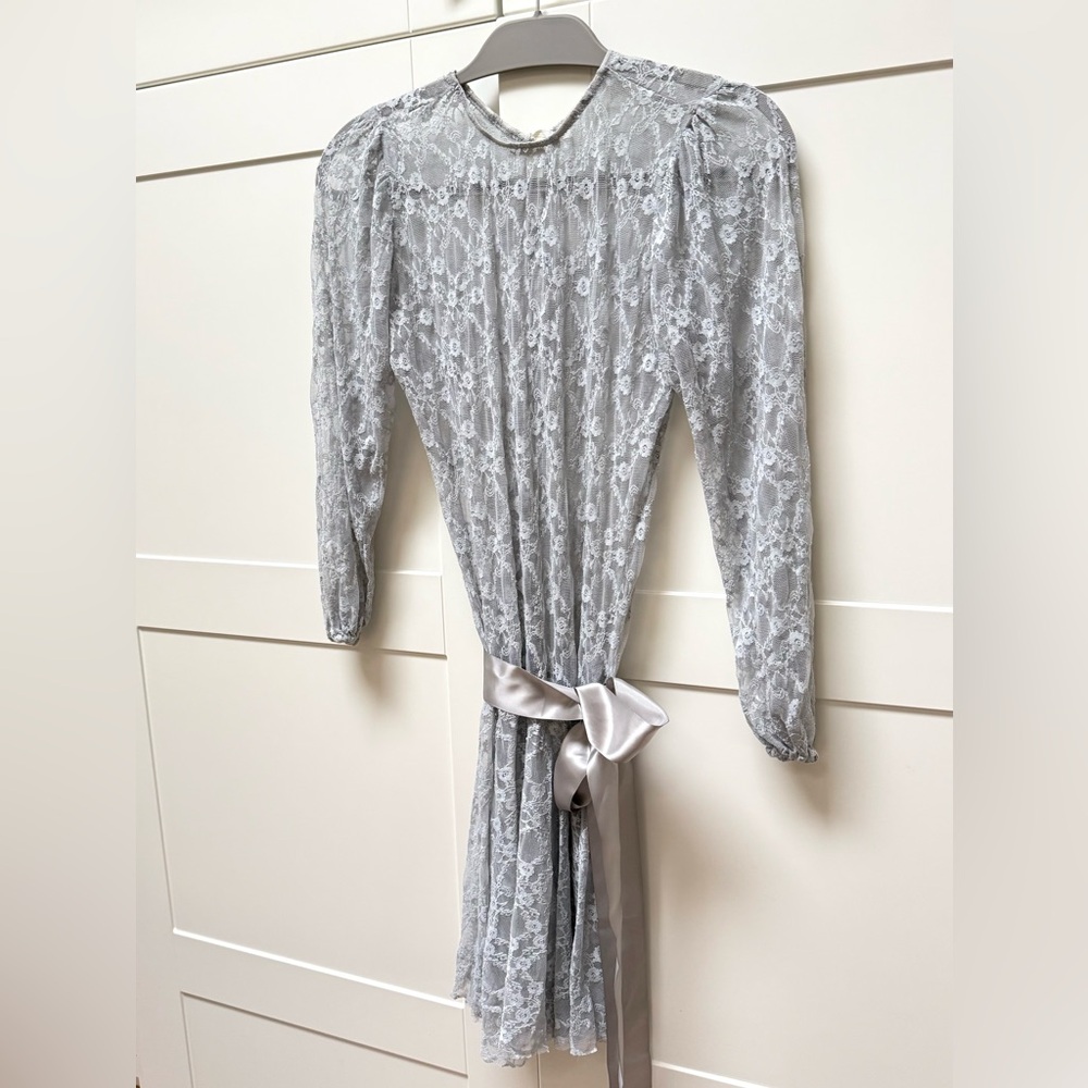 Adult Dance Costume Size XS Lace Overlay Dress & Leotard, Ice Skating, NEW